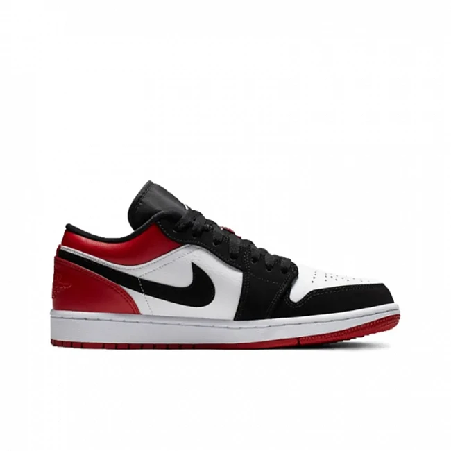 картинка Nike Air Jordan 1 Low 'Black Toe' магазин Одежда+ являющийся официальным дистрибьютором в России 