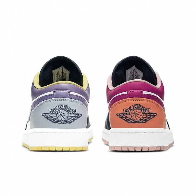 картинка Nike Air Jordan 1 Low "Mismatched - Purple Magenta" магазин Одежда+ являющийся официальным дистрибьютором в России 