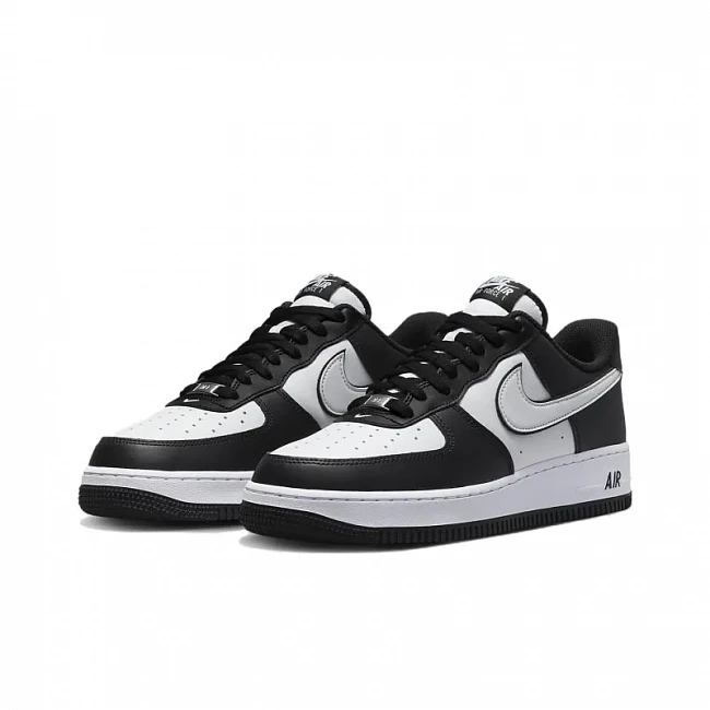 картинка Nike Air Force 1 Low '07 White Swoosh Panda магазин Одежда+ являющийся официальным дистрибьютором в России 
