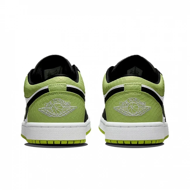 картинка Nike Air Jordan 1 Low "Snakeskin Vivid Green'' магазин Одежда+ являющийся официальным дистрибьютором в России 