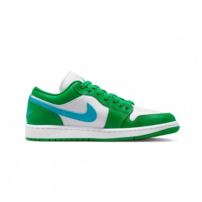 картинка Nike Air Jordan 1 Low WMNS "Lucky Green Aquatone" магазин Одежда+ являющийся официальным дистрибьютором в России 