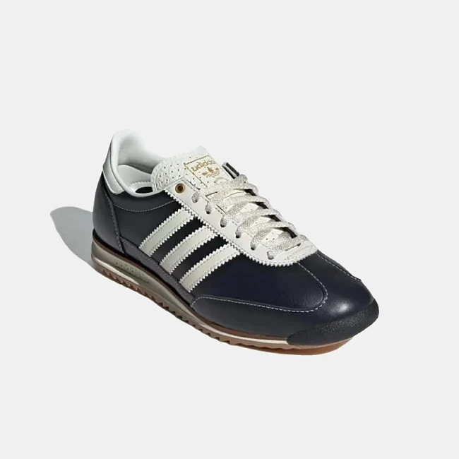 картинка Adidas SL 72 Core Black Leather магазин Одежда+ являющийся официальным дистрибьютором в России 