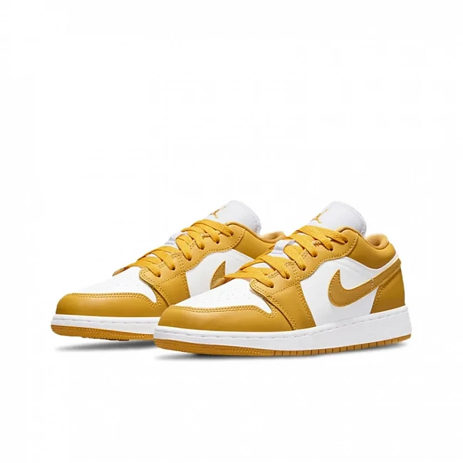 картинка Nike Air Jordan 1 Low White Pollen магазин Одежда+ являющийся официальным дистрибьютором в России 
