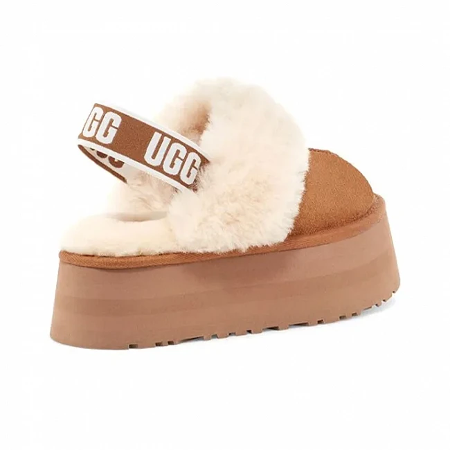 картинка UGG Funkette Slipper Chestnut магазин Одежда+ являющийся официальным дистрибьютором в России 