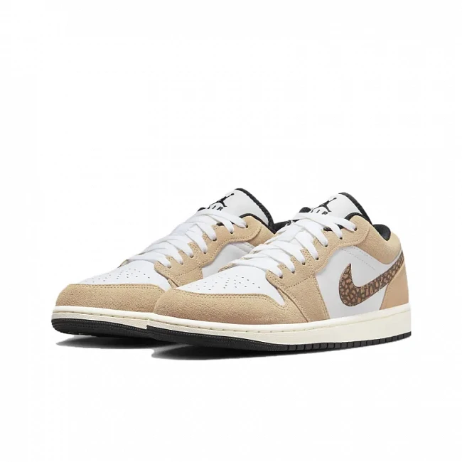 картинка Nike Air Jordan 1 Low Se Brown Elephant магазин Одежда+ являющийся официальным дистрибьютором в России 