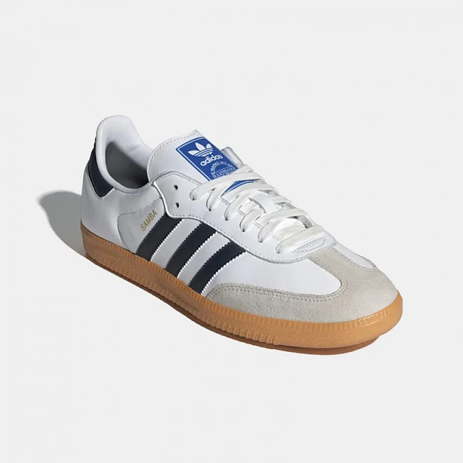 картинка Adidas Samba Og White Night Indigo Gum магазин Одежда+ являющийся официальным дистрибьютором в России 