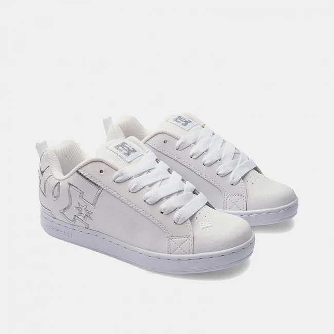 картинка DC Court Graffik White/Silver магазин Одежда+ являющийся официальным дистрибьютором в России 