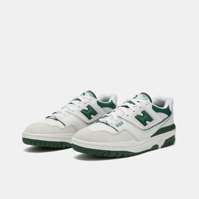 картинка New Balance 550 "White Green" магазин Одежда+ являющийся официальным дистрибьютором в России 