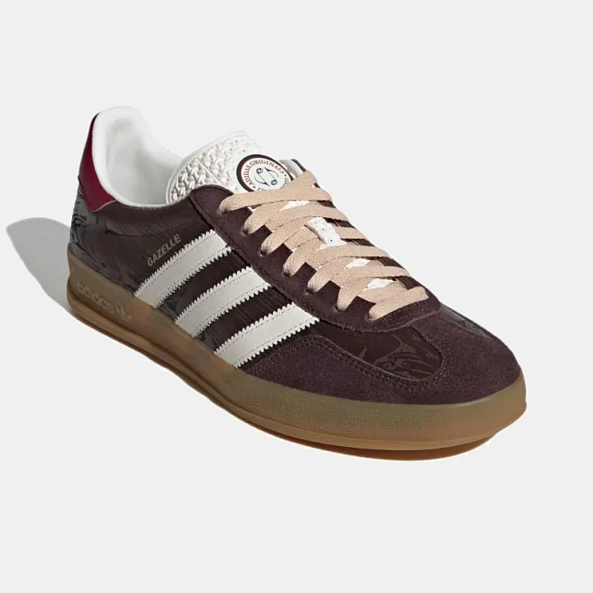 картинка Adidas Gazelle X The Blue Trio Bronze Light Brown магазин Одежда+ являющийся официальным дистрибьютором в России 