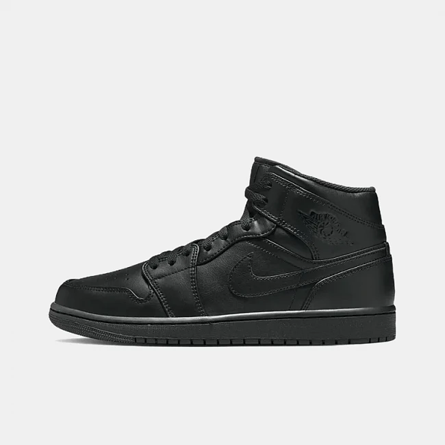 Nike Air Jordan 1 Mid Triple Black 2022