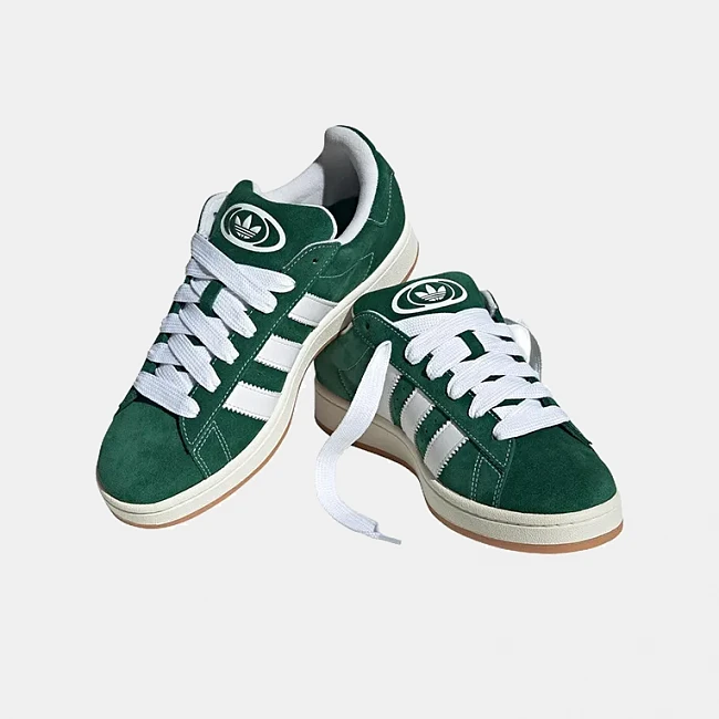 картинка Adidas Campus 00s "Dark Green Cloud White" магазин Одежда+ являющийся официальным дистрибьютором в России 