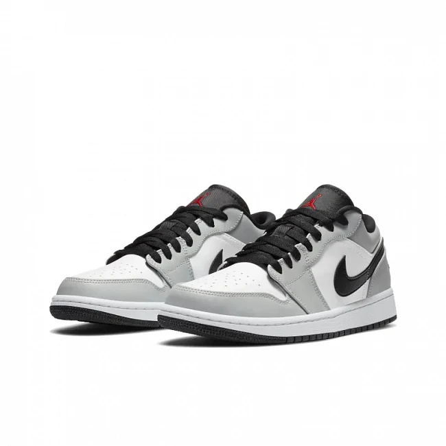 картинка Nike Air Jordan 1 Low GS "Light Smoke Grey" магазин Одежда+ являющийся официальным дистрибьютором в России 
