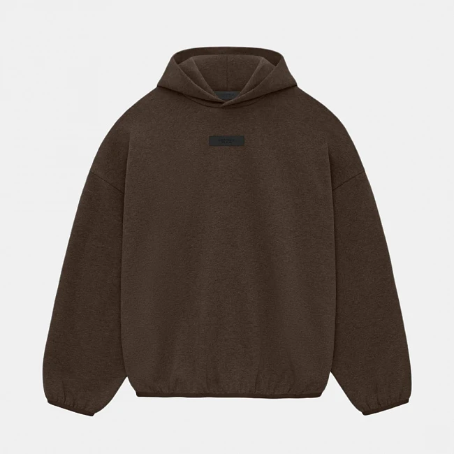 картинка Fear of God Essentials Hoodie Heather Wood магазин Одежда+ являющийся официальным дистрибьютором в России 