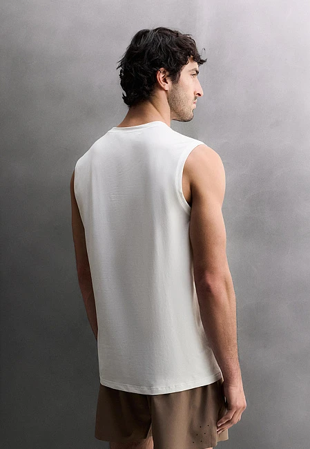 Zara Technical Tank Top White