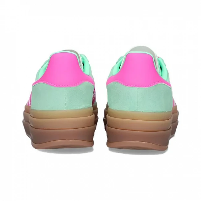 картинка Adidas Gazelle Bold Pulse "Mint Pink" магазин Одежда+ являющийся официальным дистрибьютором в России 