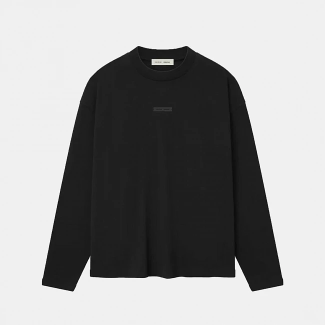 Fear of God ESSENTIALS Classic Long Sleeve Tee Jet Black