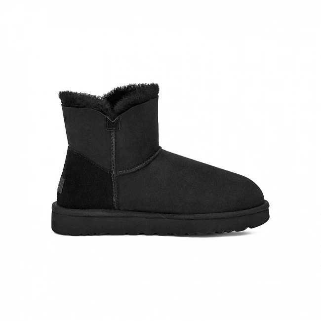 картинка UGG Mini Bailey Button II Black магазин Одежда+ являющийся официальным дистрибьютором в России 