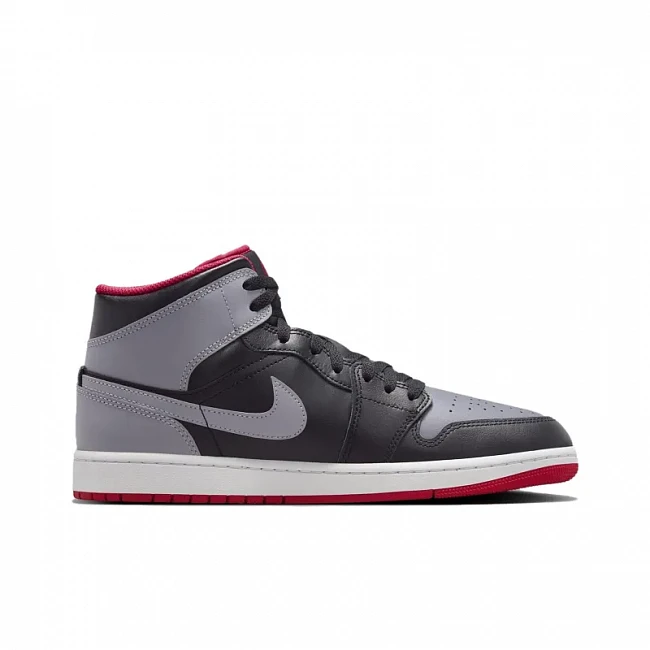 картинка Nike Air Jordan 1 Mid "Bred Shadow" магазин Одежда+ являющийся официальным дистрибьютором в России 