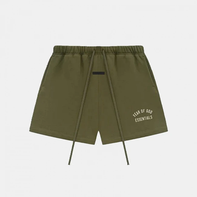 Fear of God Essentials Fleece Soccer Short Military