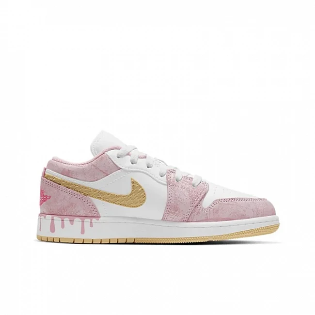 картинка Nike Air Jordan 1 Low Paint Drip магазин Одежда+ являющийся официальным дистрибьютором в России 