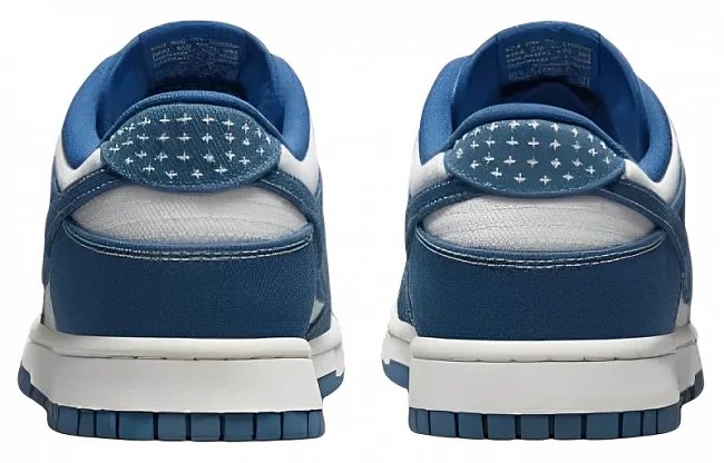 картинка Nike Dunk Low "Industrial Blue Sashiko" магазин Одежда+ являющийся официальным дистрибьютором в России 