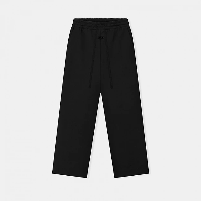 Fear of God Double Weave Wool Wide Leg Drawstring Pants Black