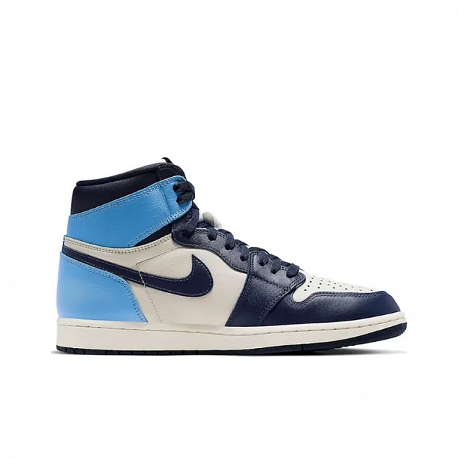 картинка Nike Air Jordan 1 High OG "Obsidian/University Blue" магазин Одежда+ являющийся официальным дистрибьютором в России 