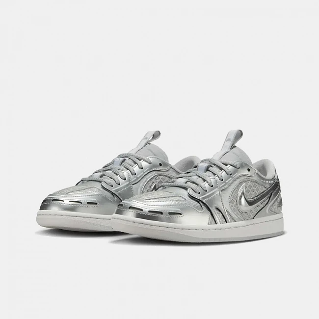 Nike Air Jordan 1 Low Method of Make Metallic Silver