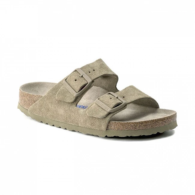 картинка Birkenstock Arizona Soft Footbed Suede Leather Narrow Fit магазин Одежда+ являющийся официальным дистрибьютором в России 