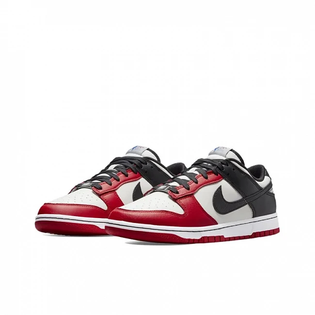 картинка Nike Dunk Low EMB NBA "75th Anniversary Chicago" магазин Одежда+ являющийся официальным дистрибьютором в России 