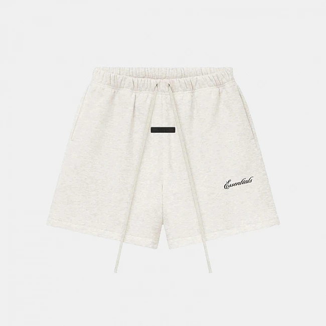 Fear of God Essentials Signature Classic Sweatshort Oatmeal Heather