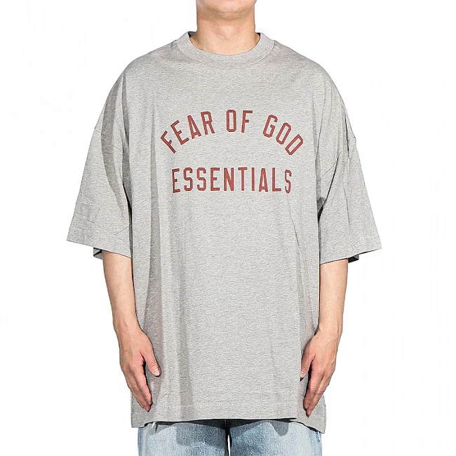 картинка Fear Of God Essentials Jersey Crewneck Dark Heather магазин Одежда+ являющийся официальным дистрибьютором в России 