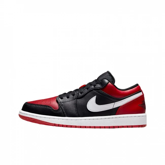 картинка Nike Air Jordan 1 Low "Alternate Bred Toe" магазин Одежда+ являющийся официальным дистрибьютором в России 