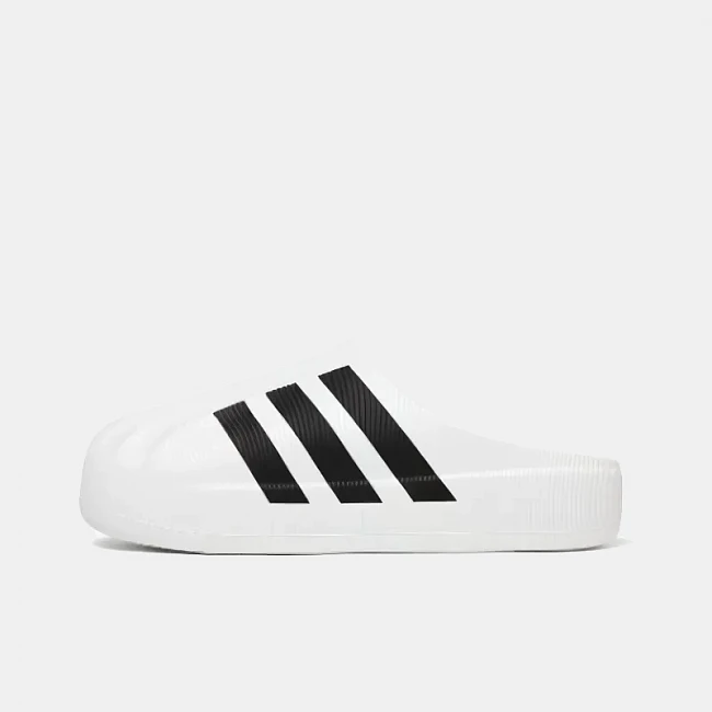 картинка Adidas Superstar Mule White Black магазин Одежда+ являющийся официальным дистрибьютором в России 