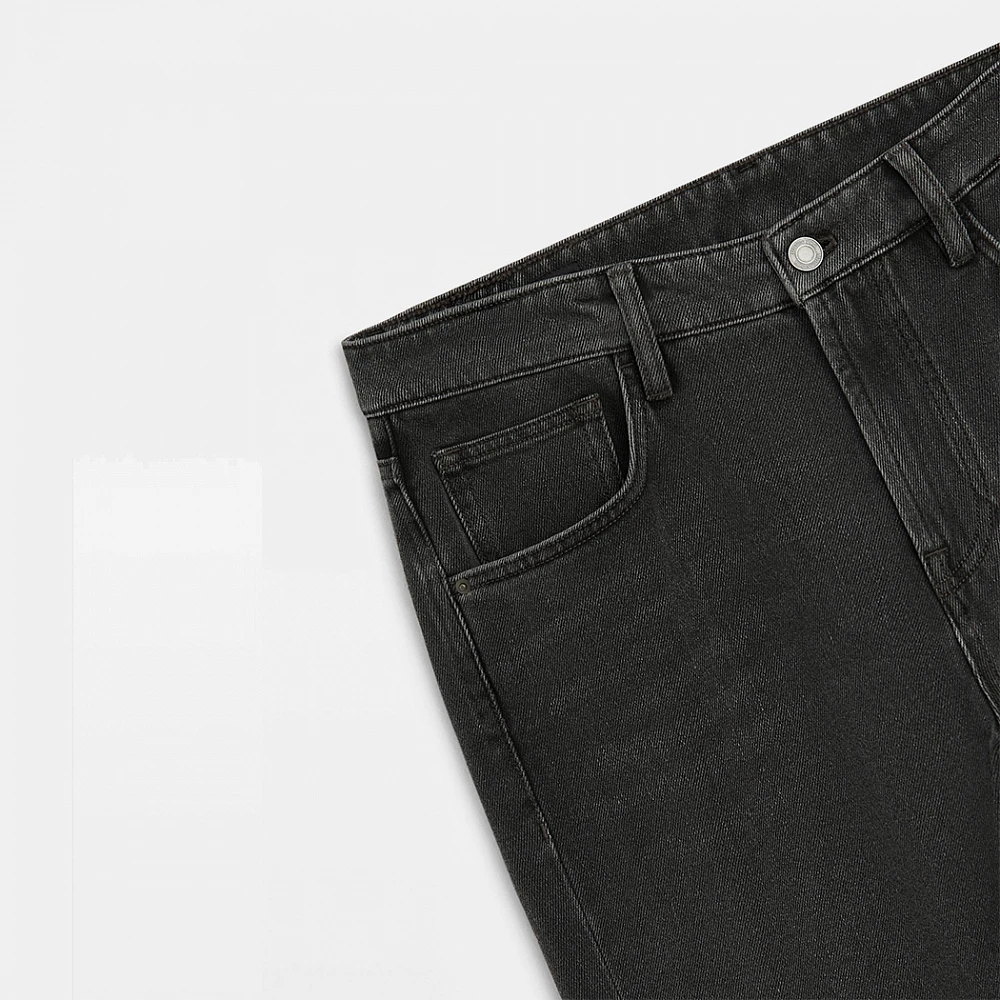 Massimo Dutti Tapered-Fit Jeans Gray