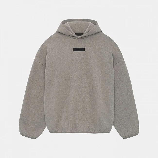 картинка Fear of God Essentials Hoodie 'Heather Grey' магазин Одежда+ являющийся официальным дистрибьютором в России 