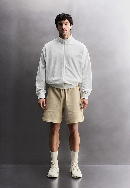 Zara Relaxed Fit Sweatshirt Grey Marl