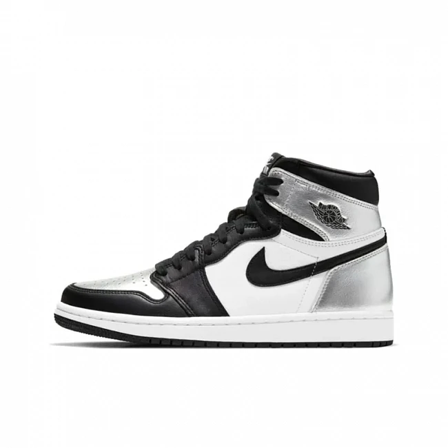 картинка Nike Air Jordan 1 High OG WMNS "Silver Toe" магазин Одежда+ являющийся официальным дистрибьютором в России 