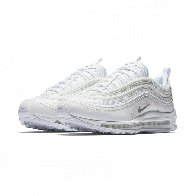 картинка Nike Air Max 97 Triple White магазин Одежда+ являющийся официальным дистрибьютором в России 