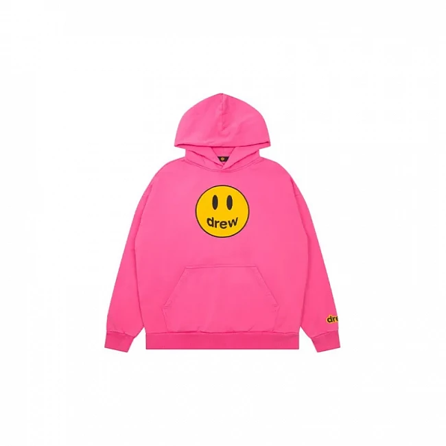 картинка Drew house Худи "Smile" розовая магазин Одежда+ являющийся официальным дистрибьютором в России 