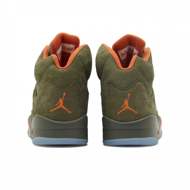 картинка Nike Air Jordan 5 Retro Olive 2024 магазин Одежда+ являющийся официальным дистрибьютором в России 