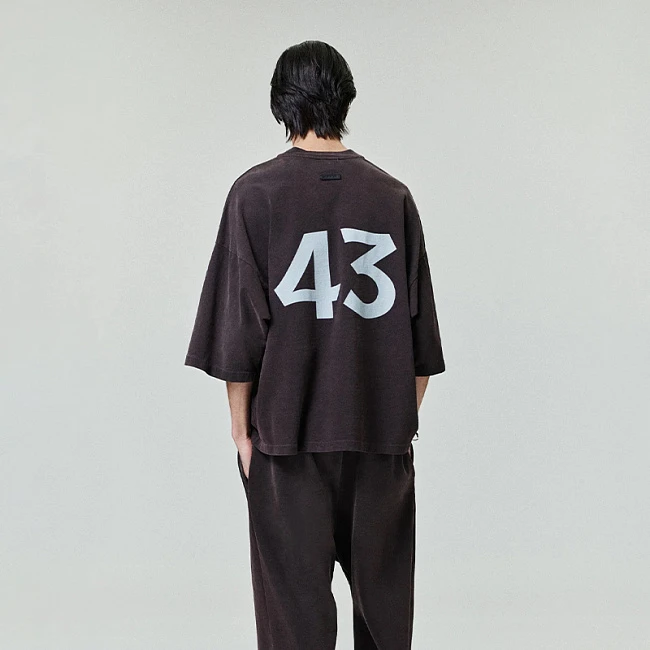 Fear of God Athletics Heavy Jersey 43 Tee Dark Brown