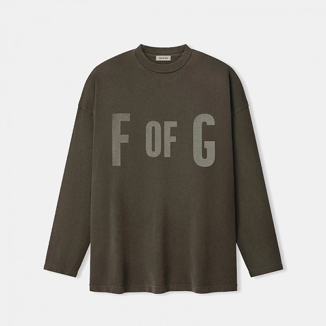 Fear of God Athletics Heavy Jersey Long Sleeve Tee Vintage Olive