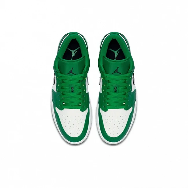 картинка Nike Air Jordan 1 Low "Pine Green" магазин Одежда+ являющийся официальным дистрибьютором в России 