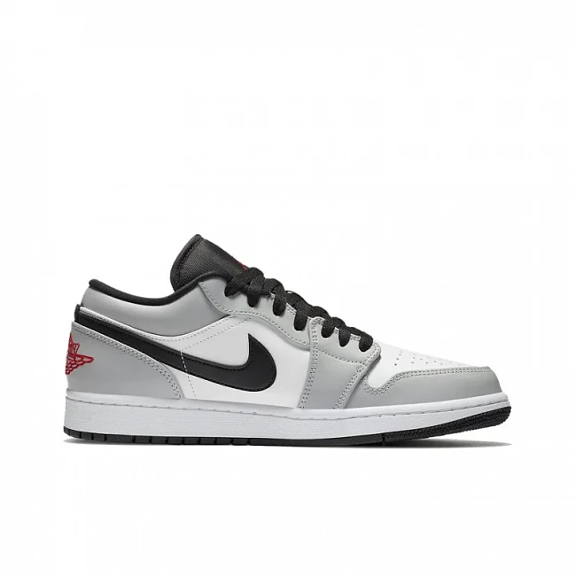 картинка Nike Air Jordan 1 Low GS "Light Smoke Grey" магазин Одежда+ являющийся официальным дистрибьютором в России 