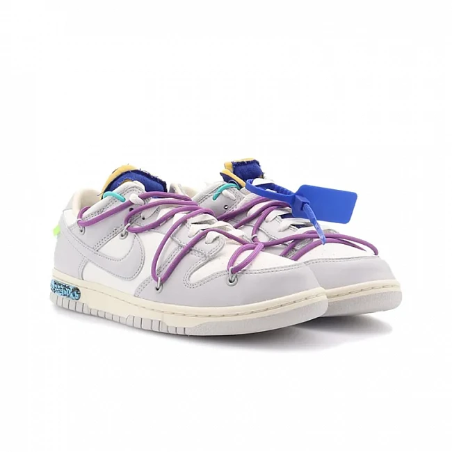 картинка Nike Dunk Low Off-White "Lot 48 of 50" магазин Одежда+ являющийся официальным дистрибьютором в России 