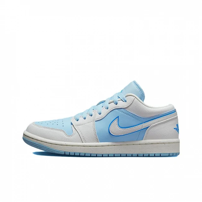 картинка Nike Air Jordan 1 Low Se Reverse Ice Blue магазин Одежда+ являющийся официальным дистрибьютором в России 