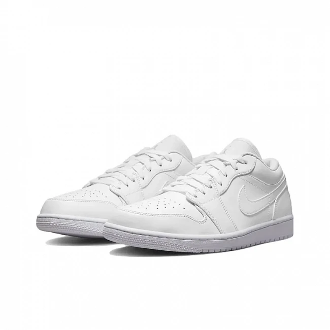 картинка Nike Air Jordan 1 Low Triple White магазин Одежда+ являющийся официальным дистрибьютором в России 