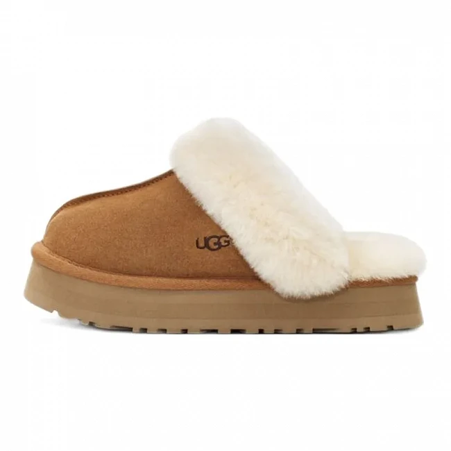 картинка UGG Disquette Slipper Chestnut магазин Одежда+ являющийся официальным дистрибьютором в России 