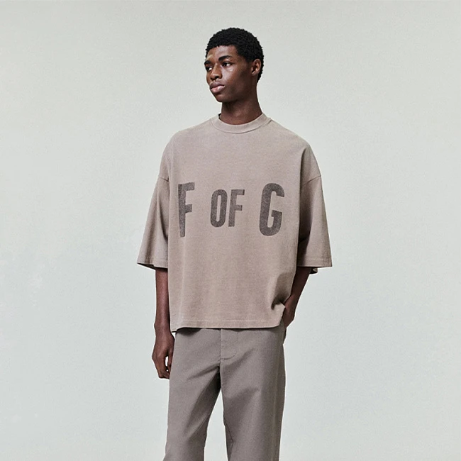 Fear of God F of G Tee Dune Pearl